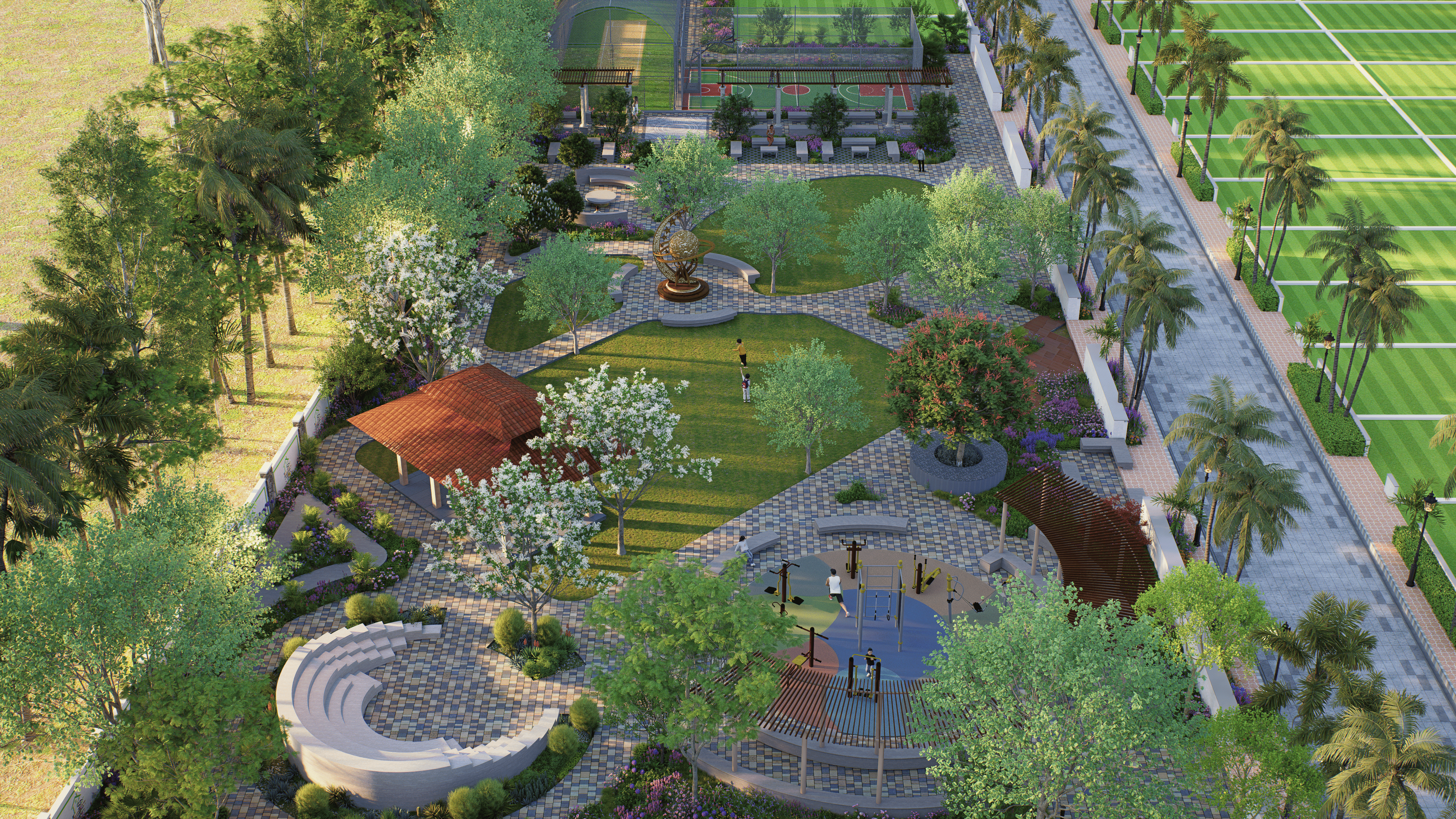 Shyamashish Celestia - Signature Water Fountain & Roundabout